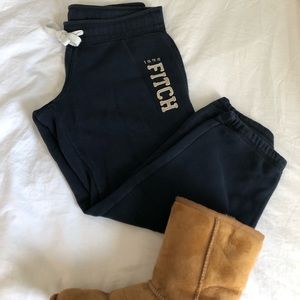 Abercrombie & Fitch Navy Blue Sweat Pants
